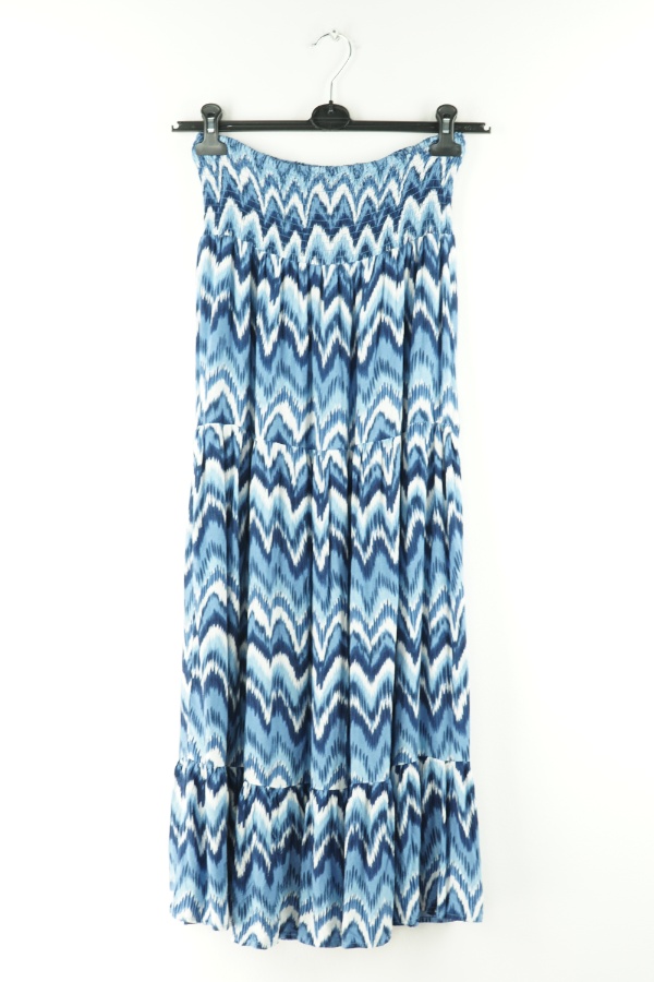 Spódnica biało-niebieska długa - ANNEL zdjęcie 1