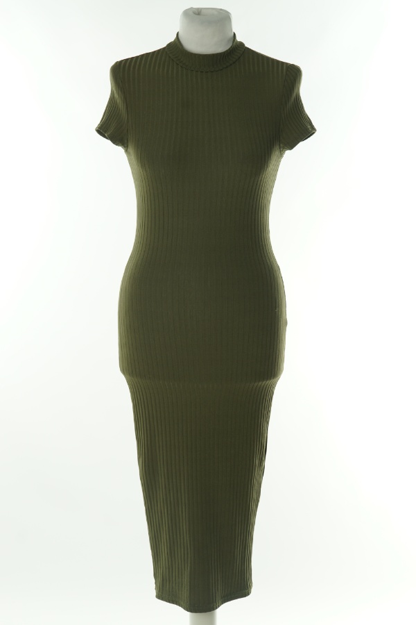 Sukienka zielona prążki - BOOHOO zdjęcie 1