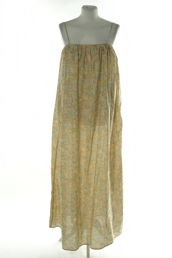 Sukienka maxi beżowa łączka - H&M zdjęcie 1
