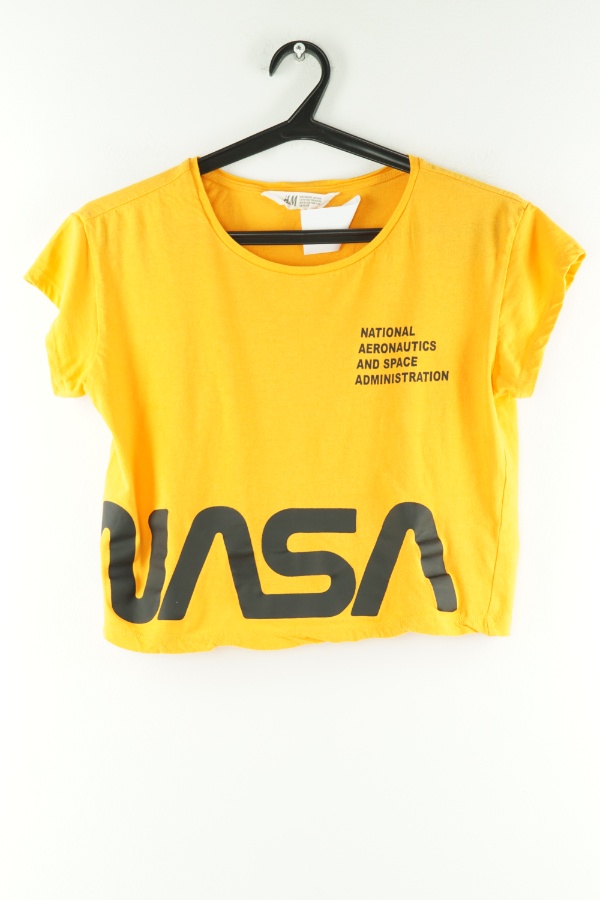Koszulka top pomarańczowy NASA - H&M zdjęcie 1