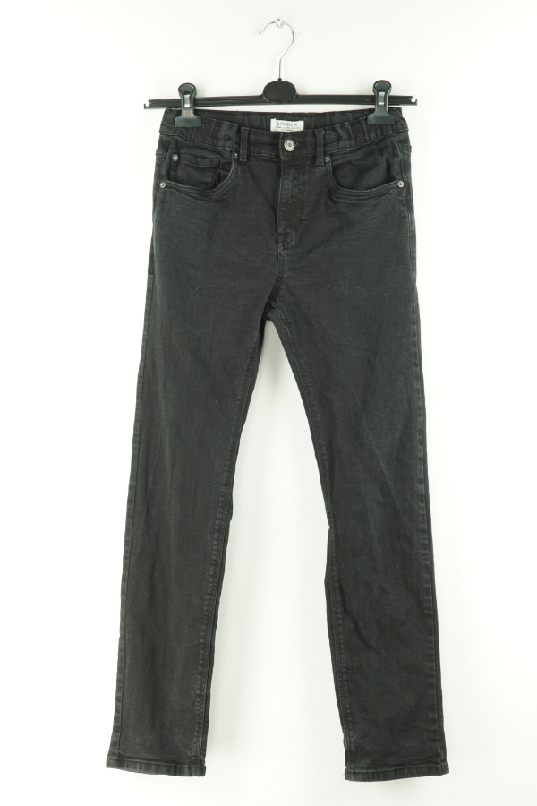 Spodnie jeansowe czarne gładkie - LINDEX zdjęcie 1