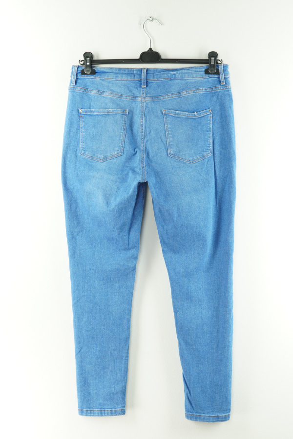 Spodnie jeansowe niebieskie przecierane - DOROTHY PERKINS zdjęcie 2