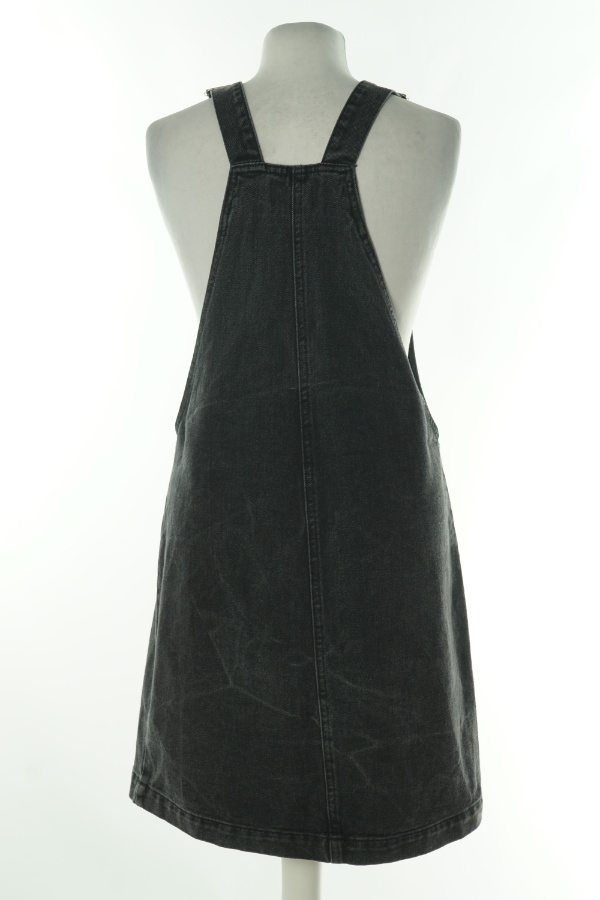 Sukienka jeansowa szara w pojedynce jasne kwiatki - F&F zdjęcie 2