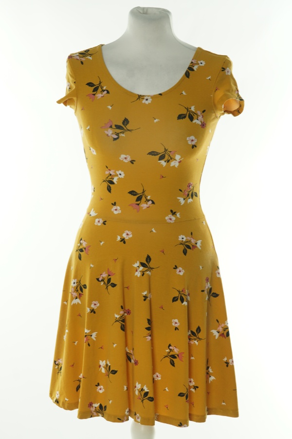 Sukienka żółta w kwiatki - C&A zdjęcie 1
