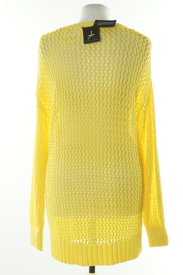 Sweter żółty ażurowy  - ATMOSPHERE zdjęcie 2