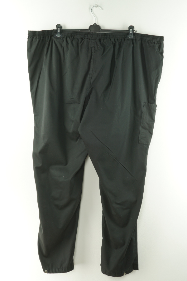Spodnie czarne gładkie z kieszonką - HEJCO zdjęcie 2