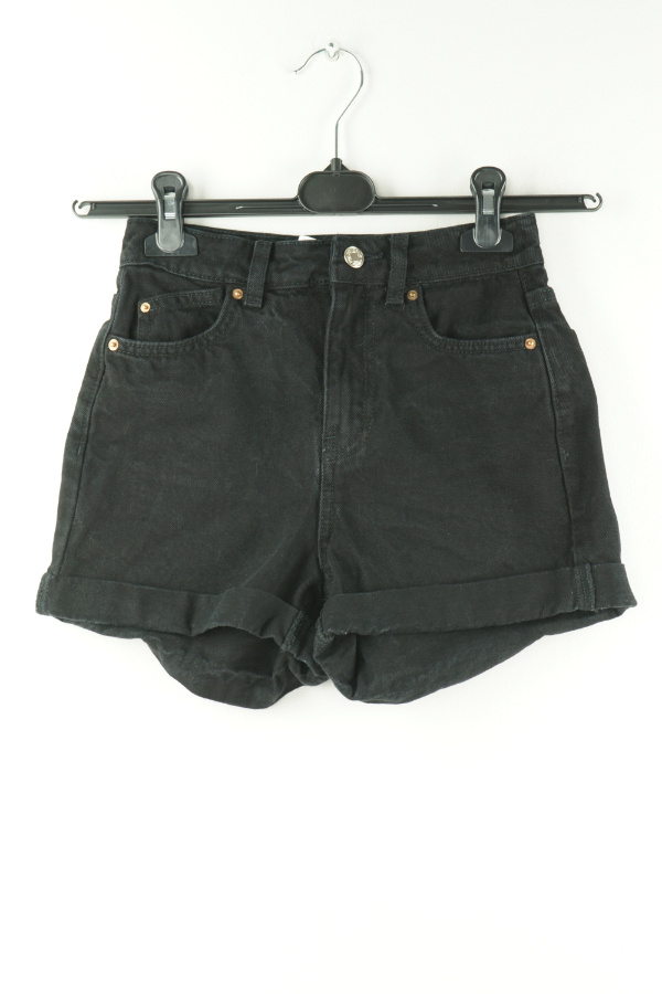 Krótkie spodenki jeansowe czarne - PRIMARK zdjęcie 1