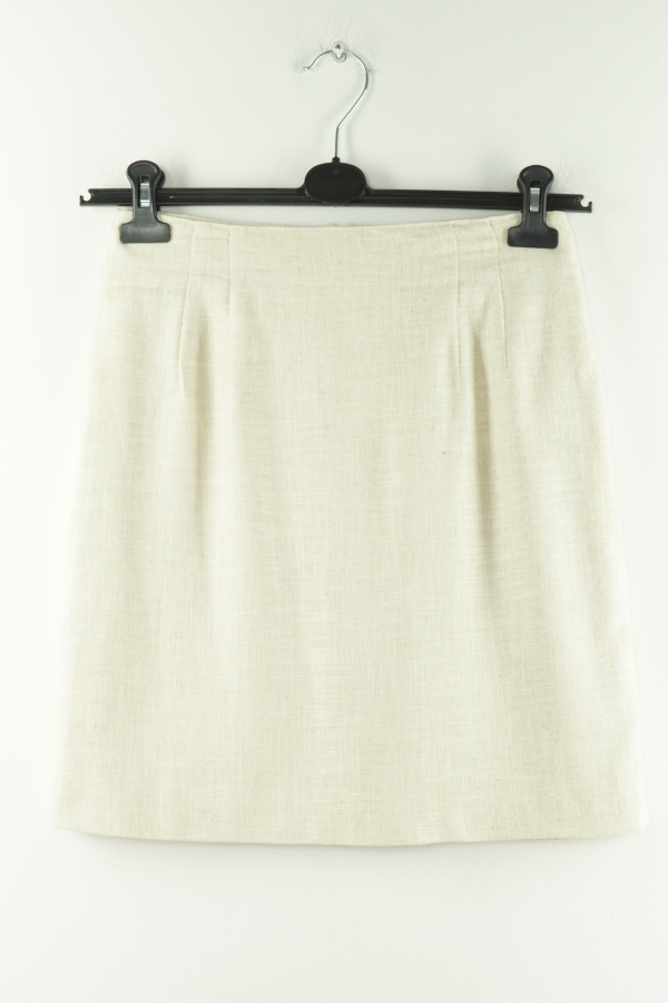 Krótka spódnica kremowa - JOY zdjęcie 1