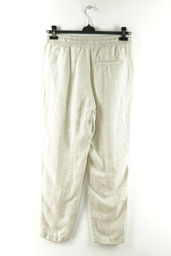 Spodnie beżowe lniane - H&M zdjęcie 2