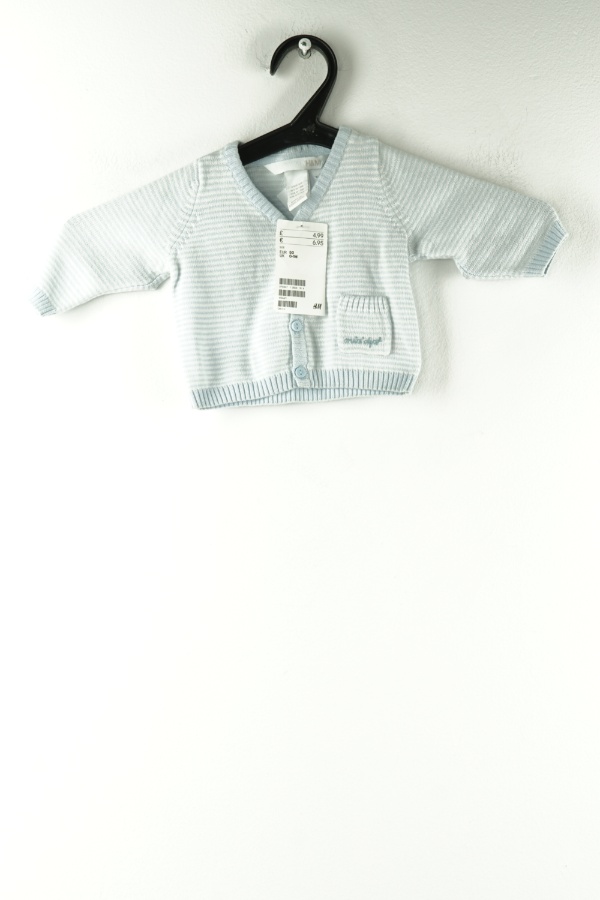 Sweter biało-niebieski w paski - H&M zdjęcie 1