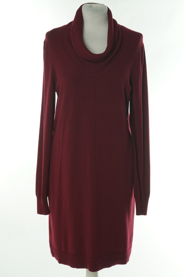 Sukienka sweterkowa bordowa  - ESPRIT zdjęcie 1