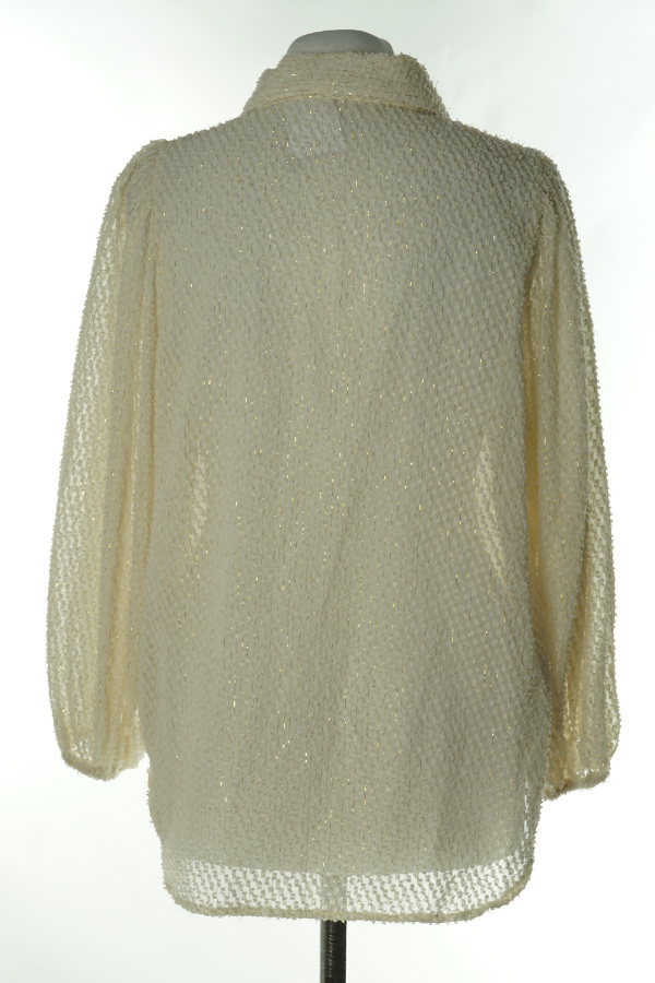 Koszula kremowa ze złotą nitką - VERA & LUCY zdjęcie 2