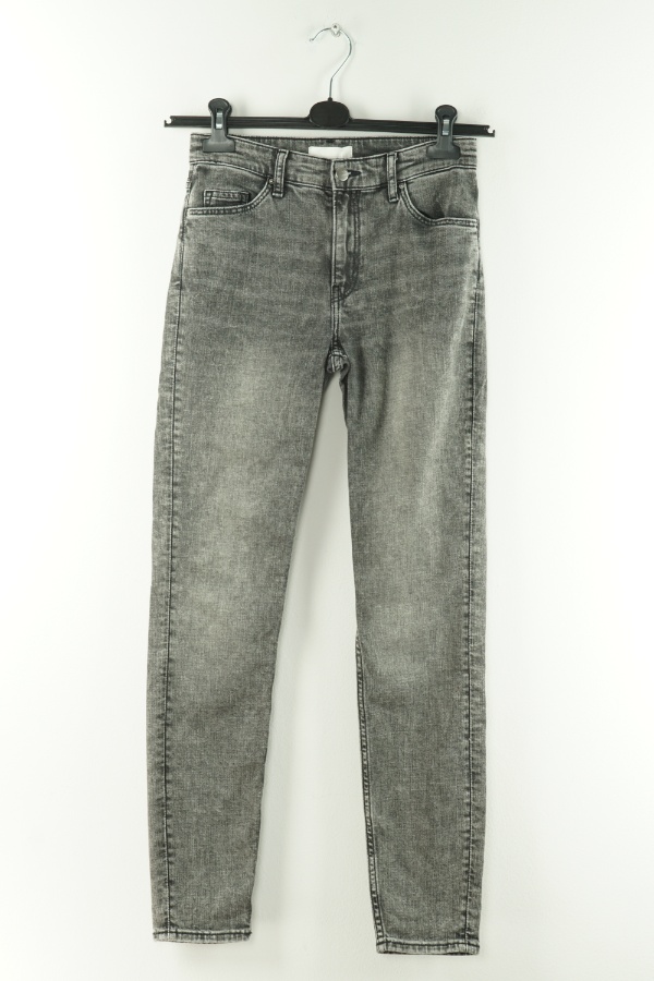 Spodnie szare jeansowe  - H&M zdjęcie 1