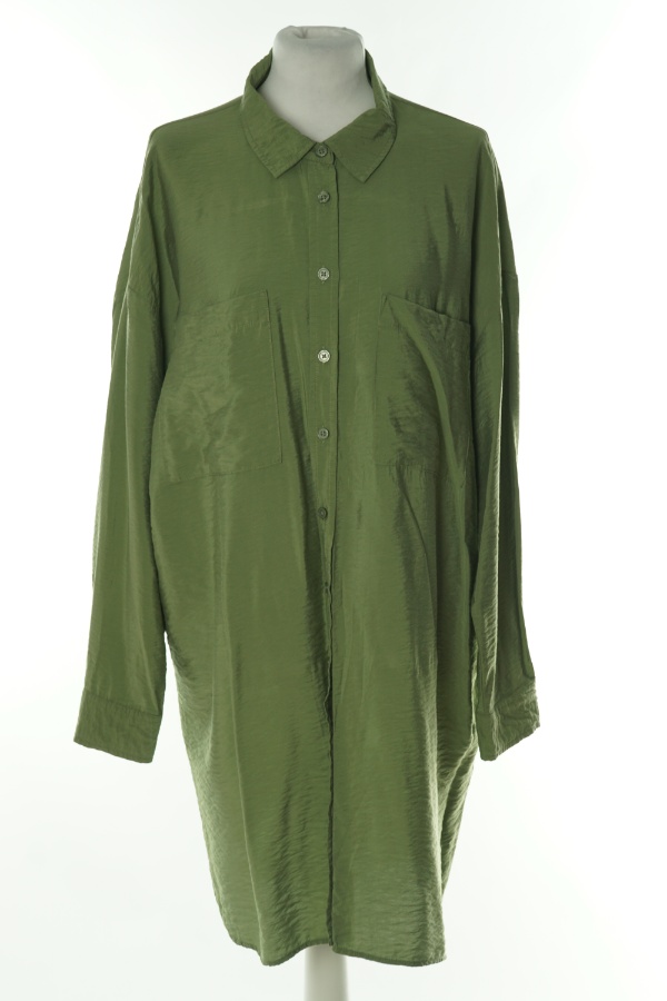 Sukienka zielona koszulowa  - F&F zdjęcie 1