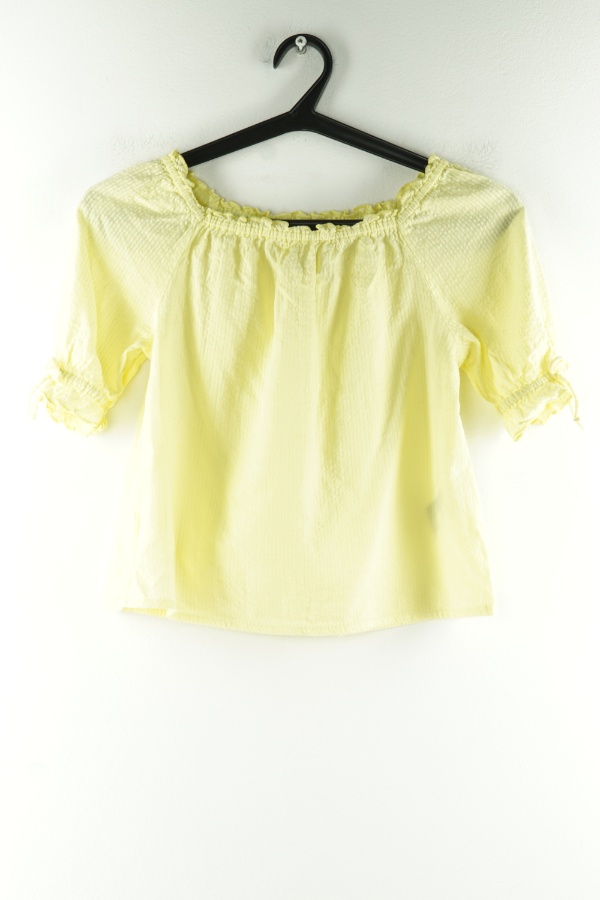 Bluzka żółta z krótkim rękawem - H&M zdjęcie 1