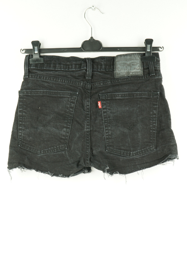 Krótkie spodenki czarne jeans - LEVI'S zdjęcie 2