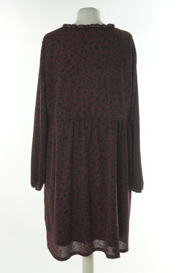 Sukienka fioletowa w czarne ciapki - ONLY zdjęcie 2