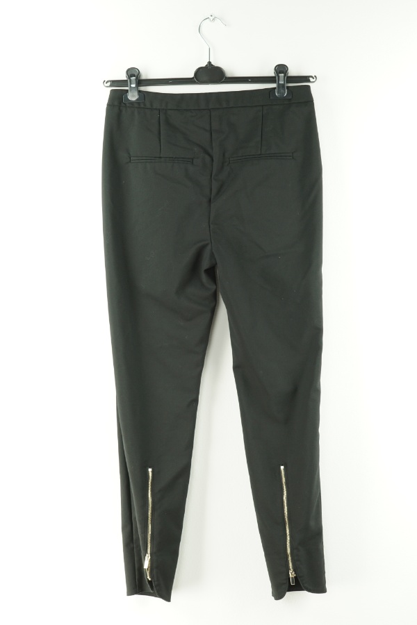 Spodnie materiałowe czarne z suwakami - VILA zdjęcie 2
