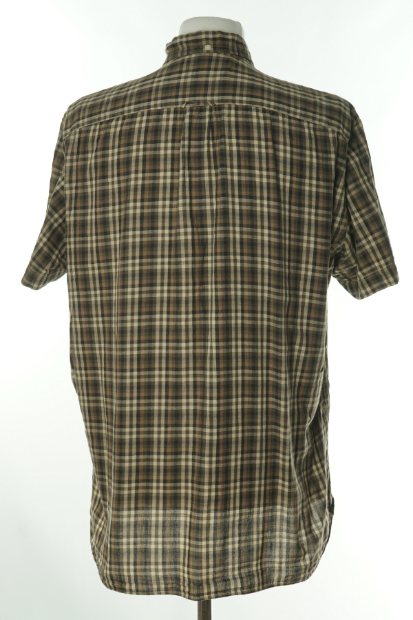 Koszula beżowo brązowa w kratkę męska - H&M zdjęcie 2