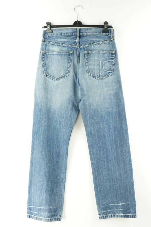 Spodnie niebieskie jeansowe z kieszonką - FA JEANS zdjęcie 2