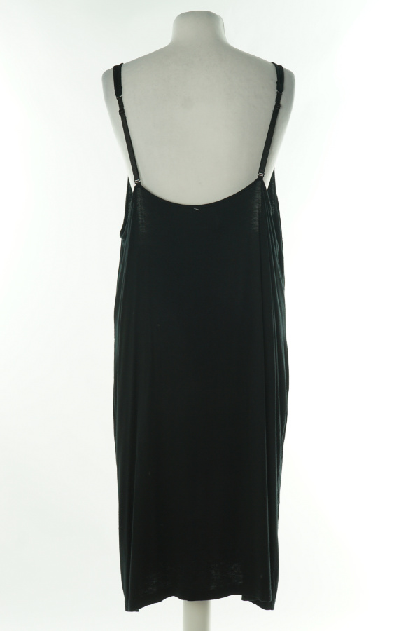 Sukienka czarna zwiewna cienkie ramiączka - BRAK METKI Z NAZWĄ PRODUCENTA zdjęcie 2