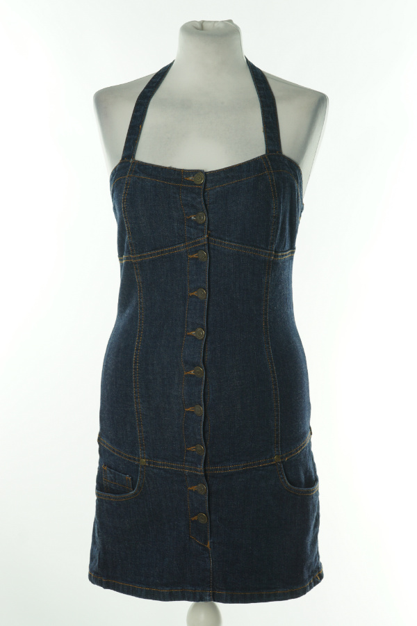 sukienka granatowa jeansowa na ramiączkach - PRIMARK zdjęcie 1