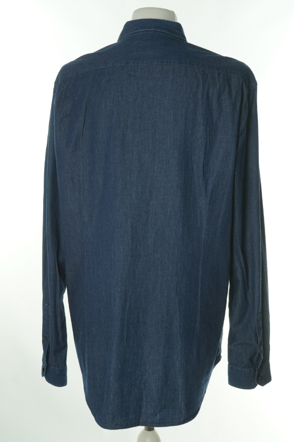 Koszula granatowa jeansowa męska - ESPRIT zdjęcie 2