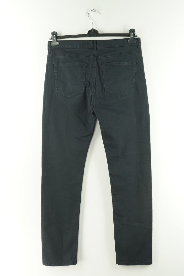 Spodnie czarne jeansowe proste - H&M zdjęcie 2