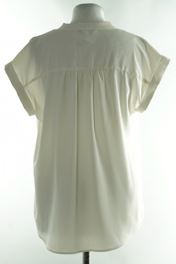 Bluzka biała zwiewna - PAPAYA zdjęcie 2