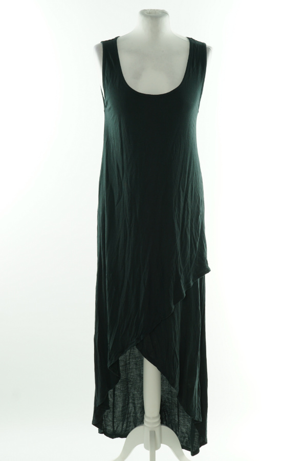 Sukienka czarna gładka asymetryczna - LAGER 157 zdjęcie 1