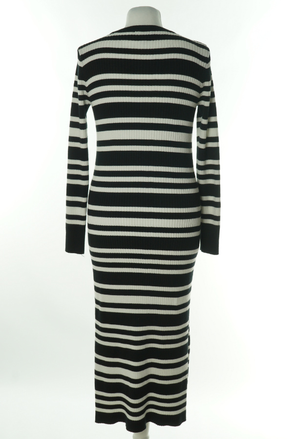 Sukienka  sweterkowa w paski czarno-białe - NEW LOOK zdjęcie 2