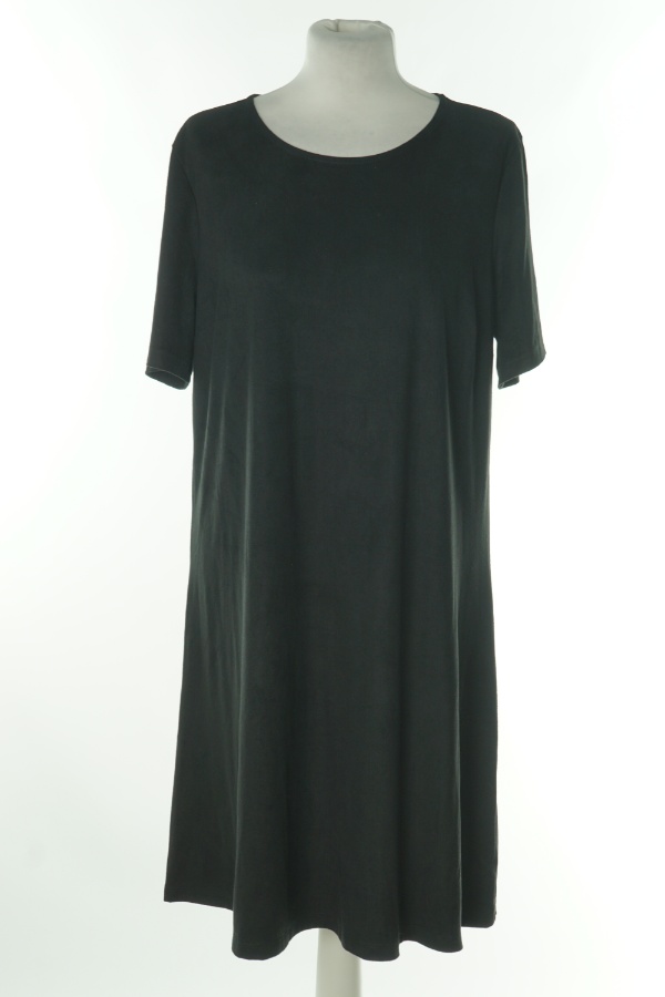 Sukienka czarna zamszowa - ESMARA zdjęcie 1