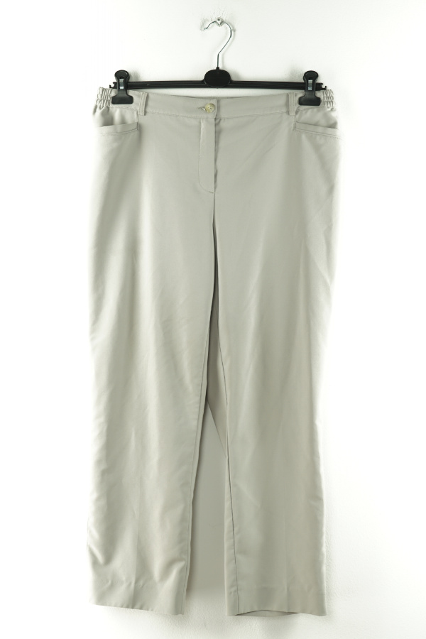 Spodnie szare materiałowe gładkie - ATELIER GS zdjęcie 1