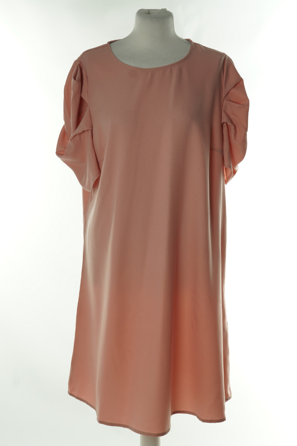 Sukienka różowa bufki - SHEIN zdjęcie 1