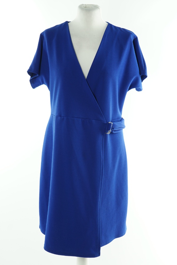 Sukienka kobaltowa z krótkim rękawem - ATMOSPHERE zdjęcie 1