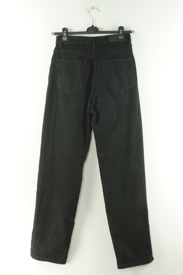 Spodnie czarne jeans z wysokim stanem - NASTY GAL zdjęcie 2