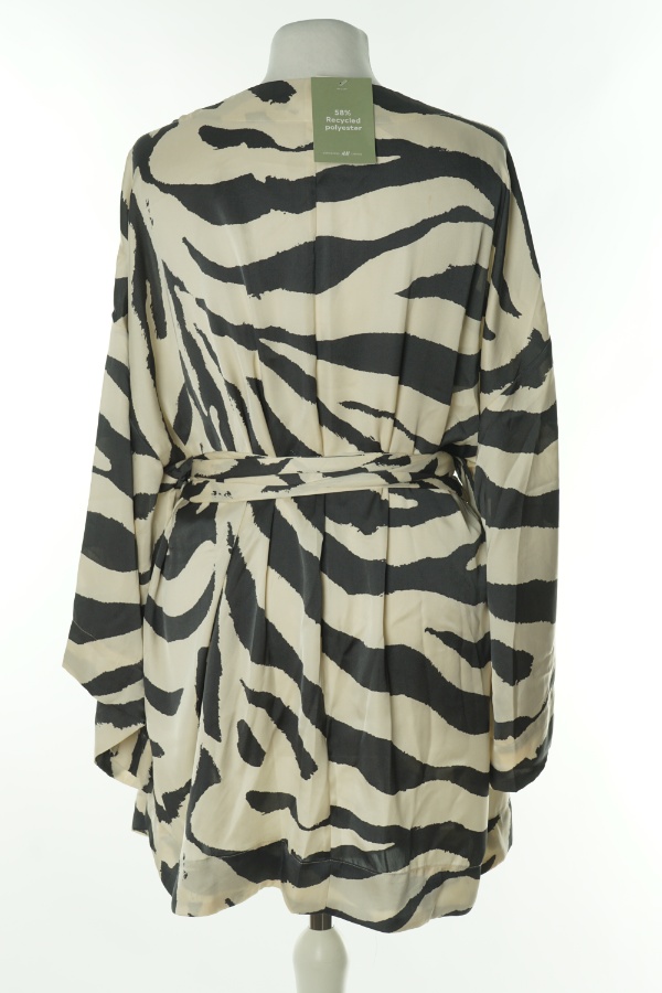 Szlafrok beżowo szary zebra - H&M zdjęcie 2