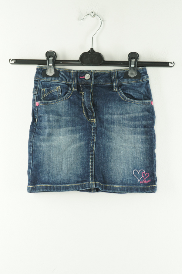 Spódnica granatowa jeansowa serca - S.OLIVER zdjęcie 1