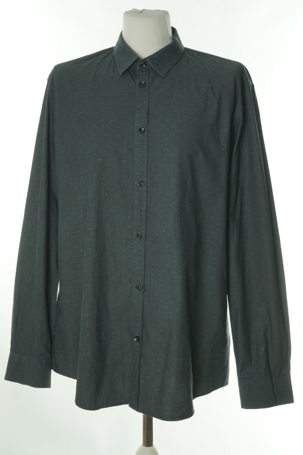Koszula czarna melanż w kropki męska - ESPRIT zdjęcie 1