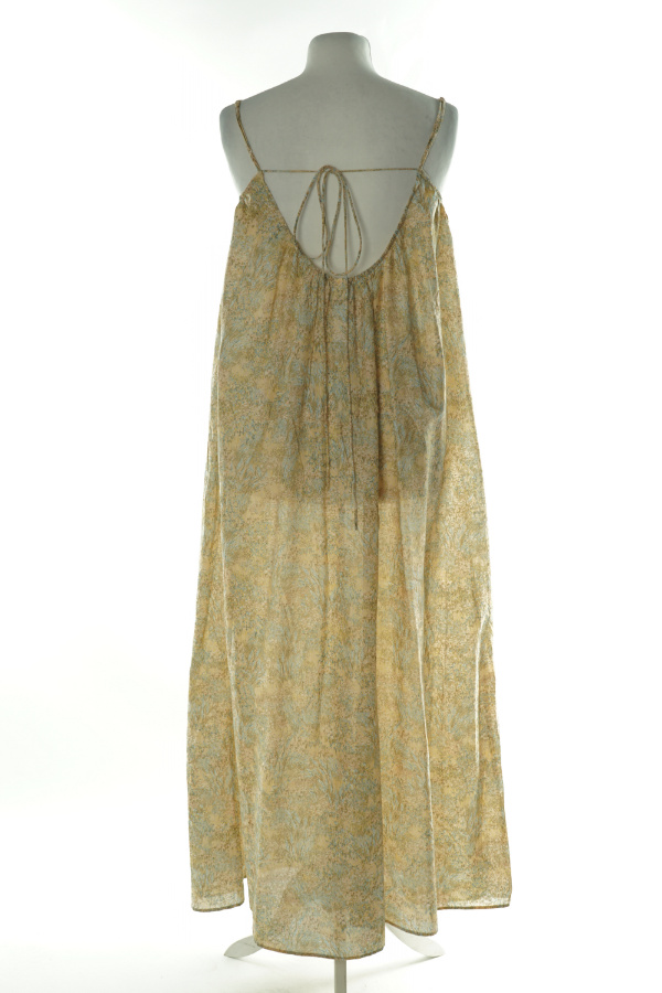 Sukienka maxi beżowa łączka - H&M zdjęcie 2