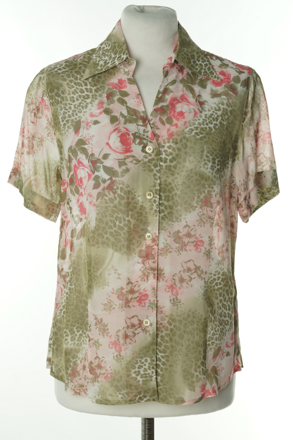 Koszula różowo-zielona w cętki i kwiaty - GERRY WEBER zdjęcie 1