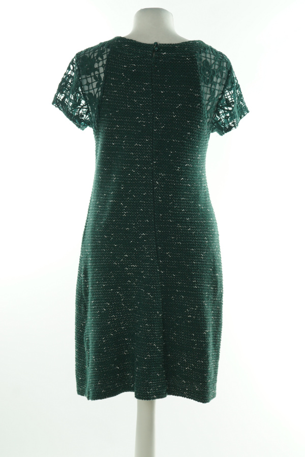 Sukienka sweterkowa zielona z koronką - C&A zdjęcie 2