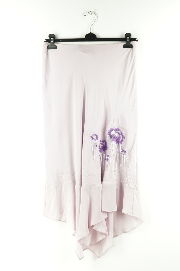 Spódnica liliowa a asymetrycznym dołem - PEARCE FIONDA  zdjęcie 1