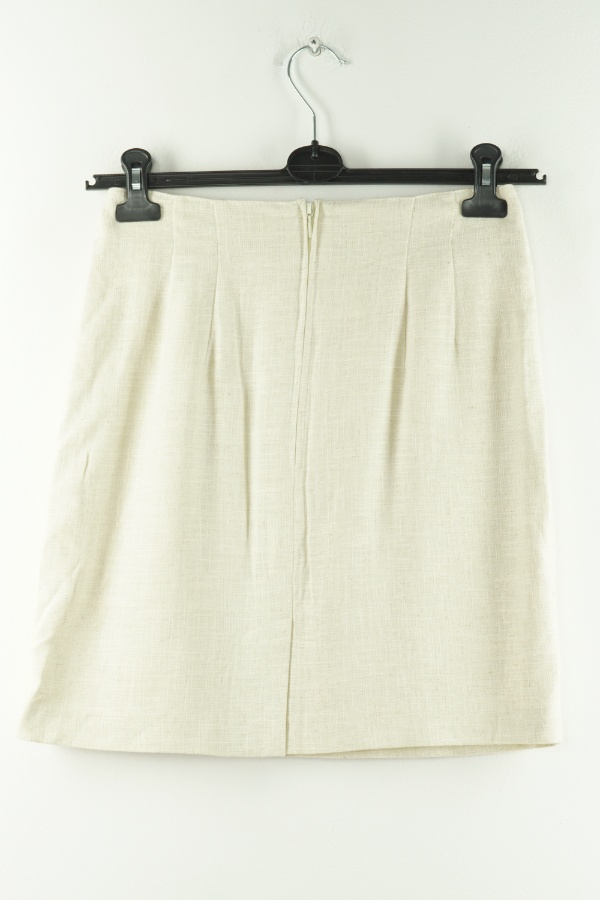 Krótka spódnica kremowa - JOY zdjęcie 2
