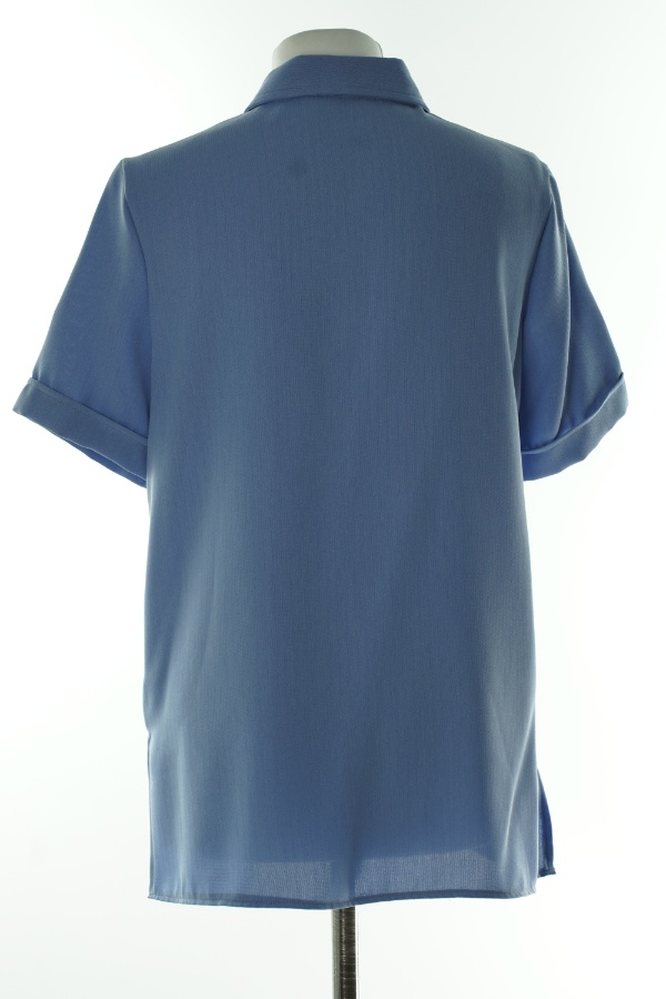 Koszula niebieska z krótkim rękawem  - ROSE  PEARL zdjęcie 2