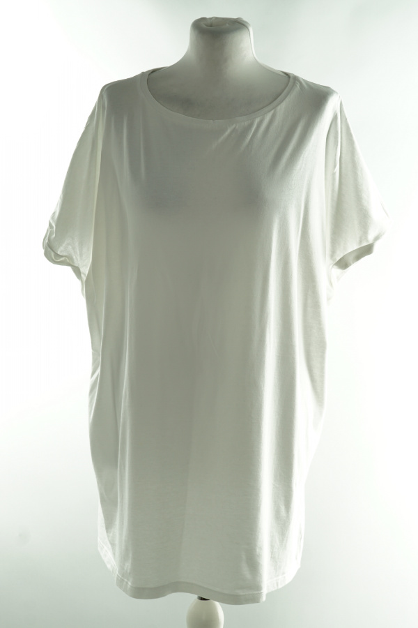 Koszulka biała gładka klasyczna - PAPAYA zdjęcie 1