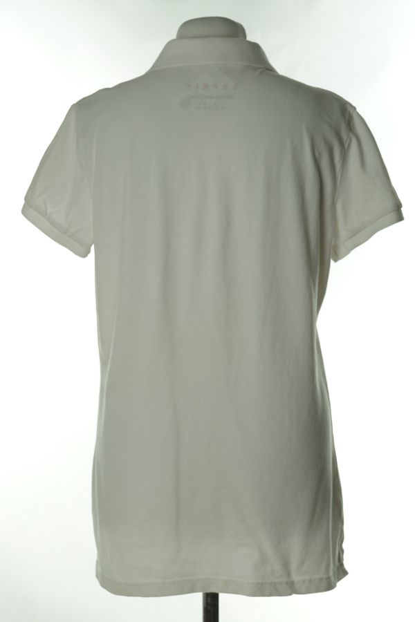 Koszulka biała polówka Esprit - ESPRIT zdjęcie 2