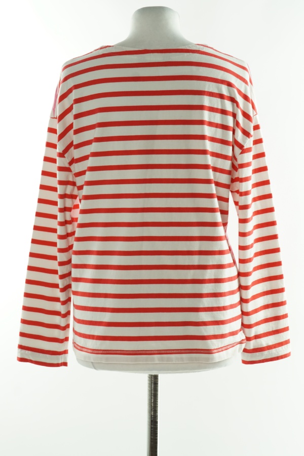 Bluzka biała w różowo-czerwone paski - M&S zdjęcie 2