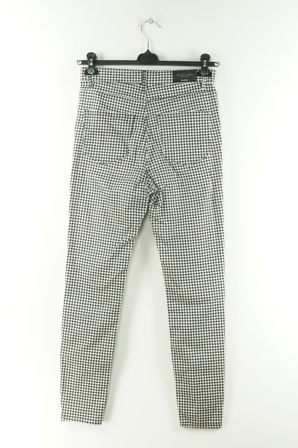 Spodnie jeansowe w kratkę  - STRADIVARIUS zdjęcie 2