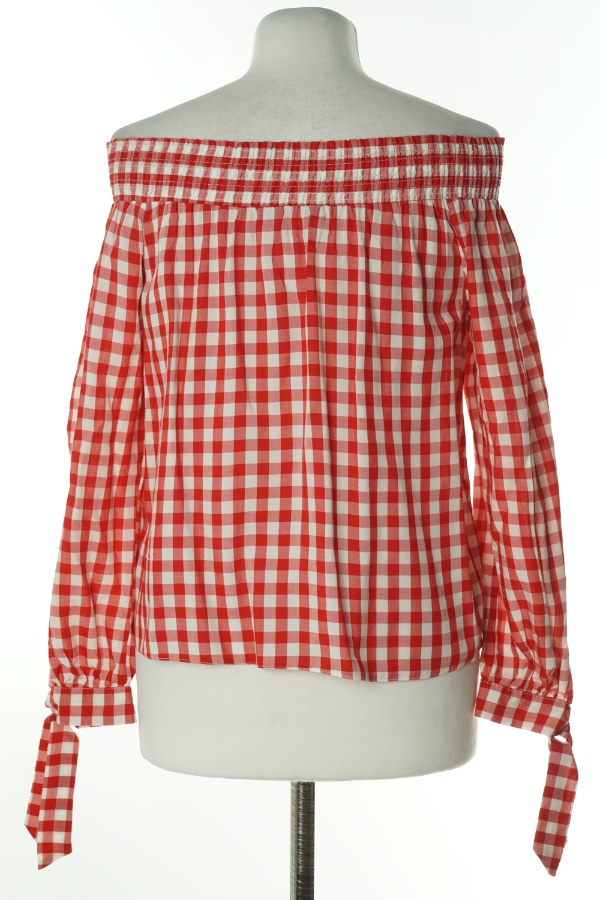 Bluzka biało-czerwona w kratkę - NEW LOOK zdjęcie 2